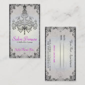 Moderner hoch entwickelter silberner terminkarte (Vorne/Hinten)