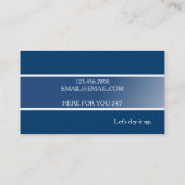 Moderner Hochwasserschadensdienst und Reinigung Visitenkarte (Rückseite)