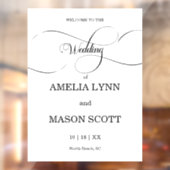 Moderner Hochzeitfenster-Klingelton für Spiegel Fensteraufkleber (Blatt 2)