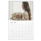 Moderner Hochzeitsbukett Foto Kalender 2025 (Mär 2027)