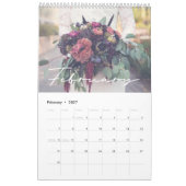 Moderner Hochzeitsbukett Foto Kalender 2025 (Feb 2027)