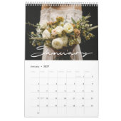 Moderner Hochzeitsbukett Foto Kalender 2025 (Jan 2027)