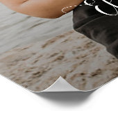 Moderner Hochzeitsempfang für Fotos Poster (Ecke)