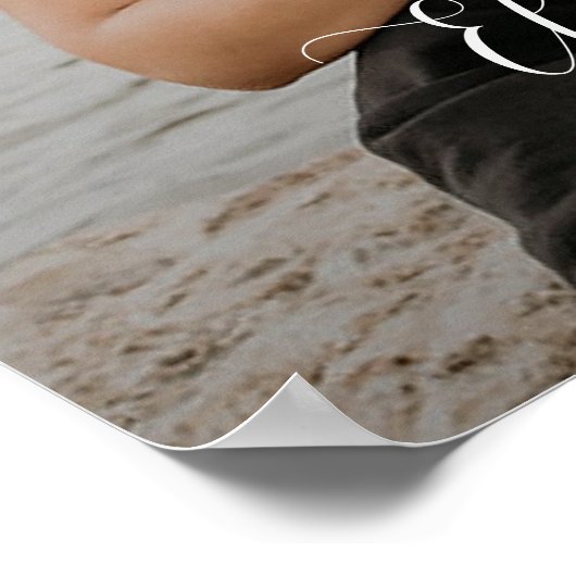 Moderner Hochzeitsempfang für Fotos Poster (Ecke)