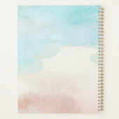 Moderner Hochzeitsplaner für das Thema Strand Planer (Rückseite)