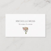 Moderner Hochzeitsplaner Rosen blush Pink Roses Visitenkarte (Vorderseite)