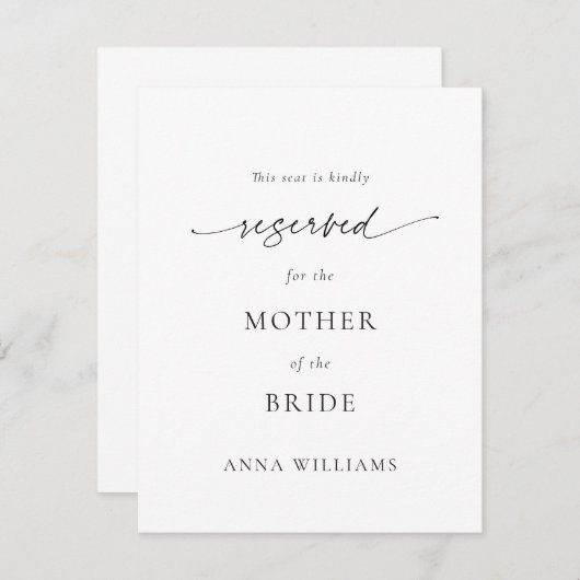 moderner Hochzeitsplatz (Vorne/Hinten)