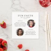 Moderner Hochzeitsspass - Neapel mit Fotos Serviette (Beispiel)