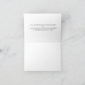 Moderner Hochzeitstag Danke an den Verkäufer Karte (Innenseite)