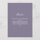 Moderner Hochzeitstipendiat mit QR CODE - JEDE FAR Begleitkarte (Vorderseite)