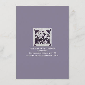Moderner Hochzeitstipendiat mit QR CODE - JEDE FAR Begleitkarte