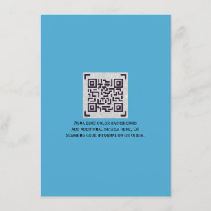 Moderner Hochzeitstipendiat mit QR CODE - JEDE FAR Begleitkarte