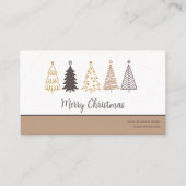 Moderner Holiday Social QR Code, vielen Dank für I Visitenkarte (Vorderseite)