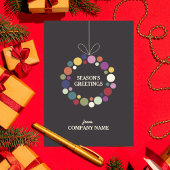 Moderner Holiday Wreath Corporate Weihnachten