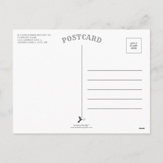 Moderner Holiday Wreath Corporate Weihnachten (Rückseite)