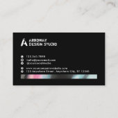 Moderner Holografischer Beruflicher Designer Visitenkarte (Rückseite)