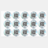 Moderner Holografischer Business CR-Code und Websi Etiketten (Blatt)