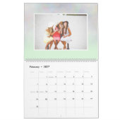 Moderner holografischer Glitzer Marmor 13 Foto Git Kalender (Feb 2027)