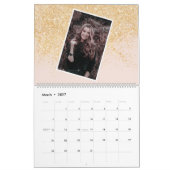 Moderner holografischer Glitzer Marmor 13 Foto Git Kalender (Mär 2027)