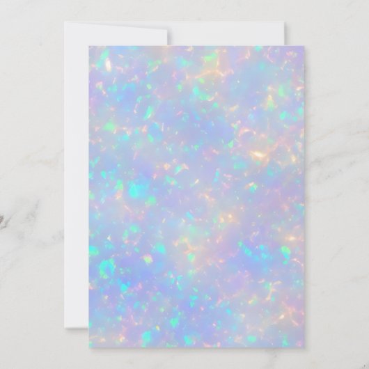 Moderner holografischer Iridescent Neon Sweet 16 Einladung (Rückseite)