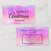 Moderner holografischer Makeup-Künstler vereint Re Visitenkarte (Vorne/Hinten)