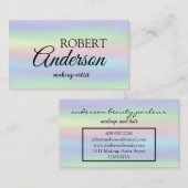 Moderner holografischer Makeup-Künstler vereint Re Visitenkarte (Vorne/Hinten)