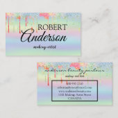 Moderner holografischer Makeup-Künstler vereint Re Visitenkarte (Vorne/Hinten)