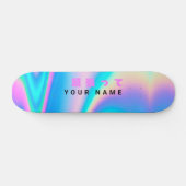 Moderner holografischer Name Japanischer Wave Skateboard (Horizontal)