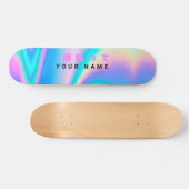 Moderner holografischer Name Japanischer Wave Skateboard (Horizontal)