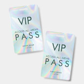 Moderner, holografischer VIP All Access Pass Ausweis (Vorder- & Rückseite)
