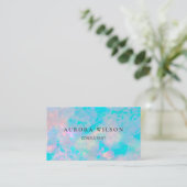 Moderner Holographic Opal Stone Stilvoll Visitenkarte (Stehend Vorderseite)