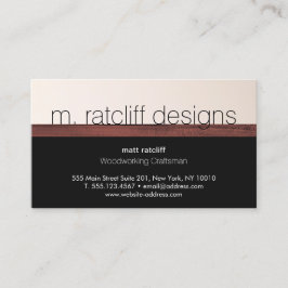 Moderner Holzarbeiter Holzschnitzer Visitenkarte