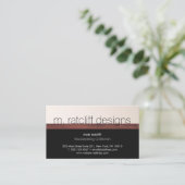 Moderner Holzarbeiter Holzschnitzer Visitenkarte (Stehend Vorderseite)