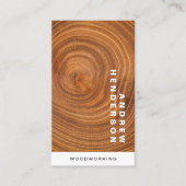 Moderner Holzarbeiterbau Visitenkarte (Vorderseite)