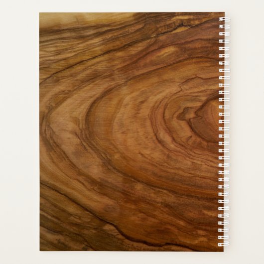 Moderner Holzkörner nach Maß für Jahr Planer (Rückseite)