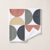 Moderner Holzlachs aus dem Mittelalter Badhandtuch Set (Waschlappen)