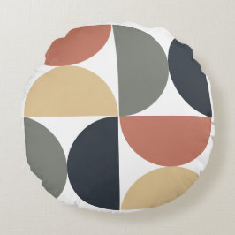 Moderner Holzlachs aus dem Mittelalter Rundes Kissen