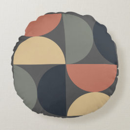 Moderner Holzlachs aus dem Mittelalter Rundes Kissen