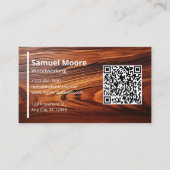 Moderner Holzwerkstoff Visitenkarte (Vorderseite)