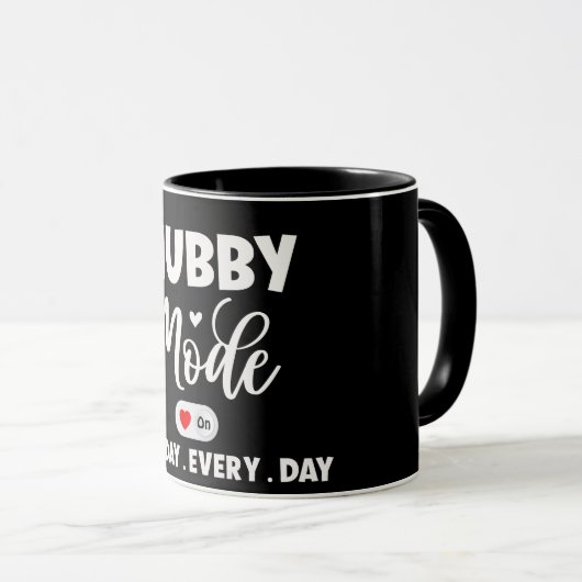 Moderner Hubby-Modus Jeden Tag Tasse (VorderseiteRechts)
