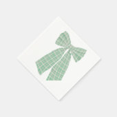 Moderner Hübscher Gingham Romantischer Coquette Bo Serviette (Ecke)