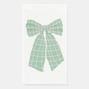 Moderner Hübscher Gingham Romantischer Coquette Bo Serviette