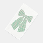 Moderner Hübscher Gingham Romantischer Coquette Bo Serviette (Ecke)