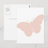 Moderner hübscher Schmetterling Postkarte (Vorne/Hinten)