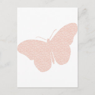 Moderner hübscher Schmetterling Postkarte