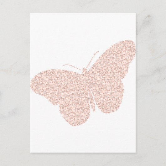 Moderner hübscher Schmetterling Postkarte (Vorderseite)