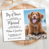 Moderner Hund für Foto Haustiere Hochzeit Save The Date
