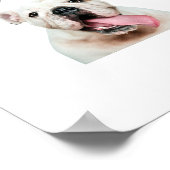 Moderner Hund, Haustier Portrait, lustige Geschenk Poster (Ecke)