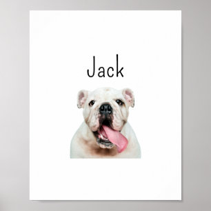 Moderner Hund, Haustier Portrait, lustige Geschenk Poster