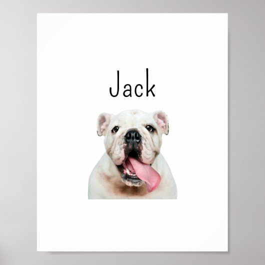 Moderner Hund, Haustier Portrait, lustige Geschenk Poster (Vorne)